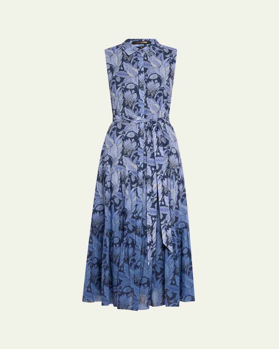 Blayn Tiered Ombre Floral-Print Maxi Dress